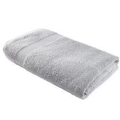 Drap de bain maxi 90x150cm coton gris acier