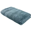 Drap de bain maxi 90x150cm coton bleu paon