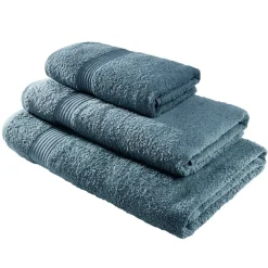 Drap de bain maxi 90x150cm coton bleu paon