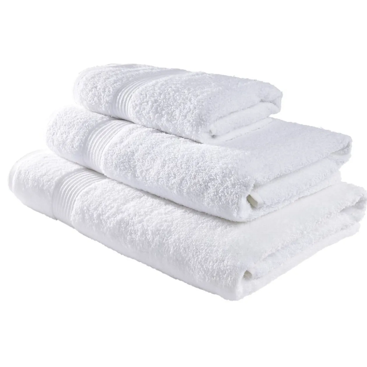 Drap de bain maxi 90x150cm coton blanc craie