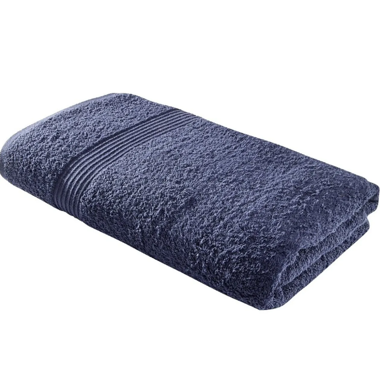 Drap de bain 70x130cm coton bleu marine