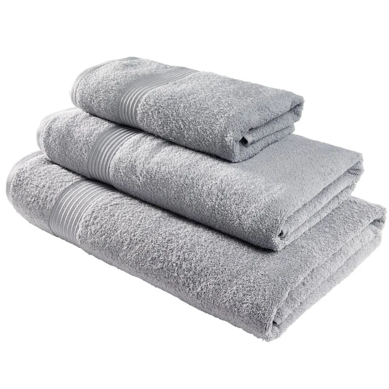 Drap de bain 70x130cm coton gris acier