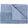 Drap de douche en coton bleu 70x130 cm
