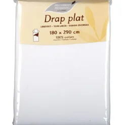 Drap de lit 1 personne blanc