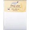 Drap de lit blanc 240x300
