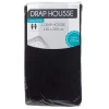 Drap housse 2 personnes noir
