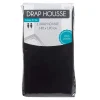 Drap housse 2 personnes noir