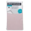 Drap housse 2 personnes rose