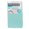 Drap housse 2 personnes vert d eau