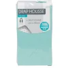Drap housse 2 personnes vert d eau