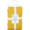 Drap housse en coton jaune moutarde 140x190 cm