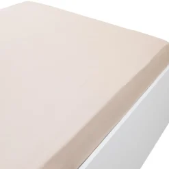 Drap housse en coton jersey uni 160x200 cm x2