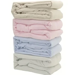 Drap housse flanelle uni L160X200 cm