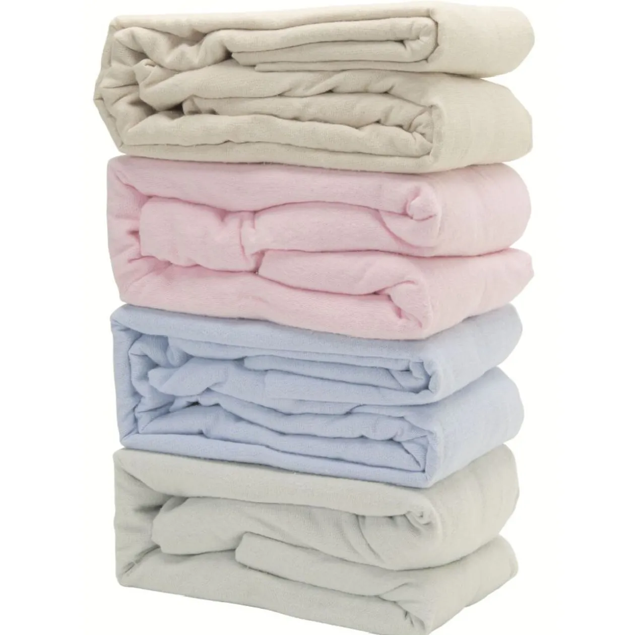 Drap housse flanelle uni L160X200 cm