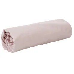 Drap housse grande taille uni rose clair 2 personnes