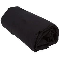 Drap housse grande taille uni noir 2 personnes 160x200cm
