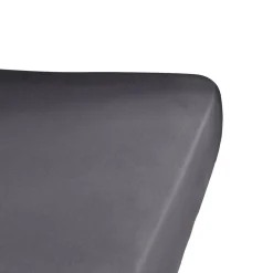 Drap housse percale de coton 140x200 Gris