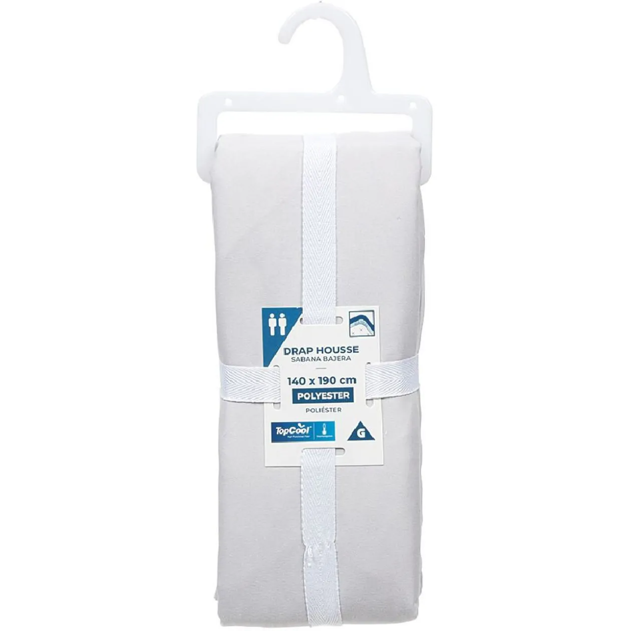 Drap housse uni coloré 2 personnes 140x90 cm