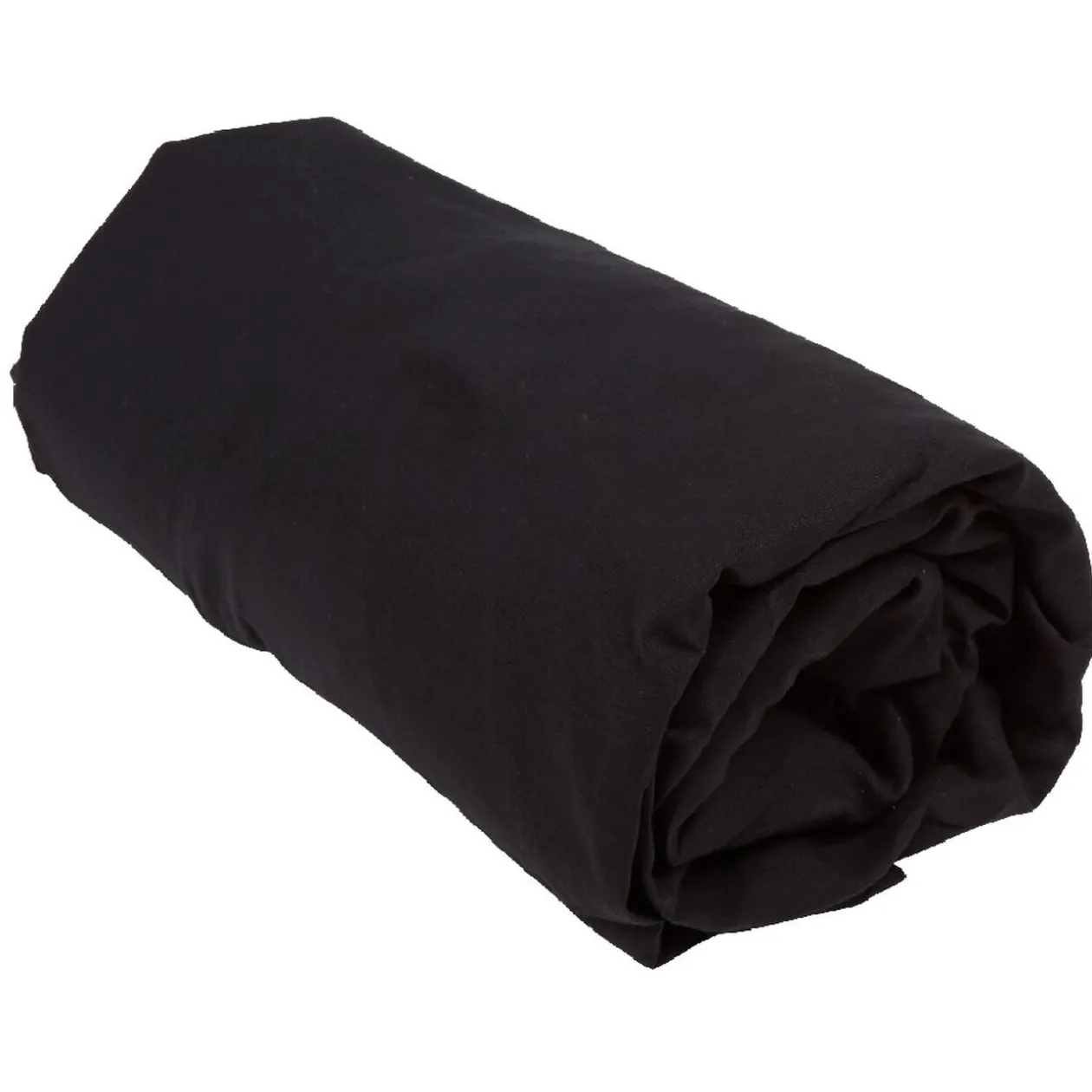 Drap housse uni noir 2 personnes 140x190cm