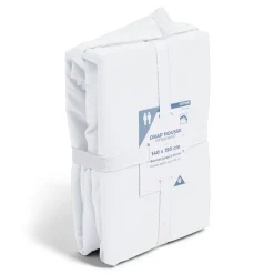 Drap housse 140x190cm 100% coton blanc