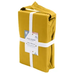 Drap housse 140x190cm 100% coton percale marron foncé