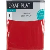 Drap plat 1 personne rouge