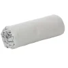 Drap plat uni gris 2 personnes