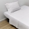 Drap plat 240x300cm 100% coton blanc