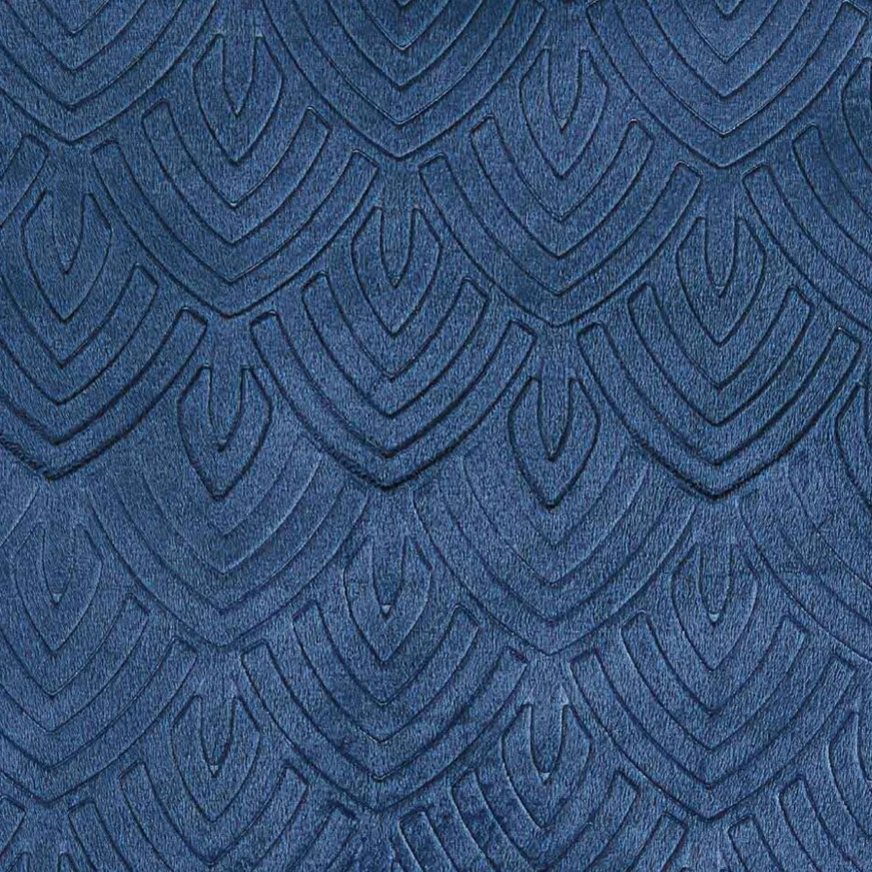 Édredon bleu nuit satin