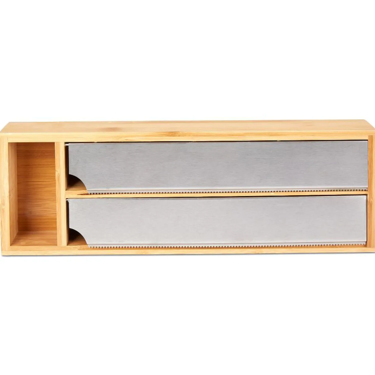 Dérouleur double en bambou avec porte-épice x1