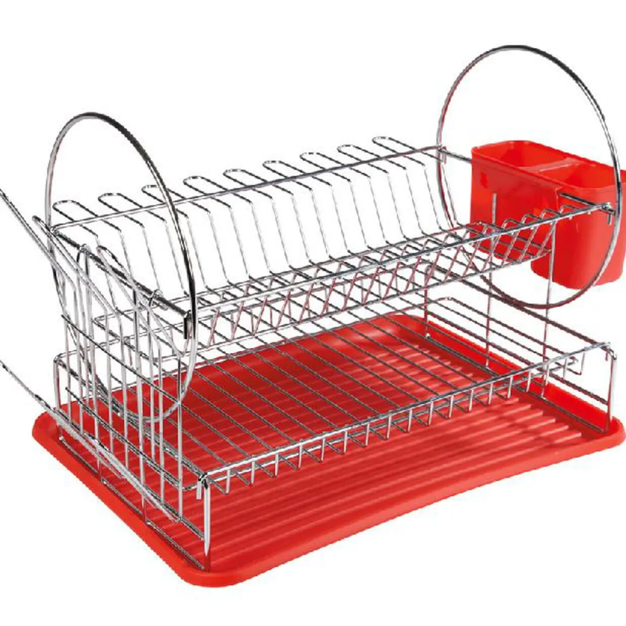 Egouttoir à vaisselle rouge