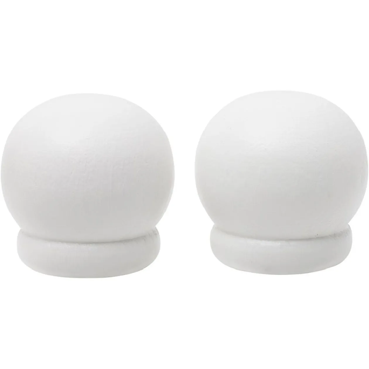 Embout de tringle anglais en bois certifié FSC® blanc laqué Ø20 mm x2