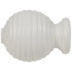 Embout pour tringle à rideaux x2 blanc bois