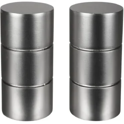 Embout pour tringle à rideaux x2 couleur métal nickel