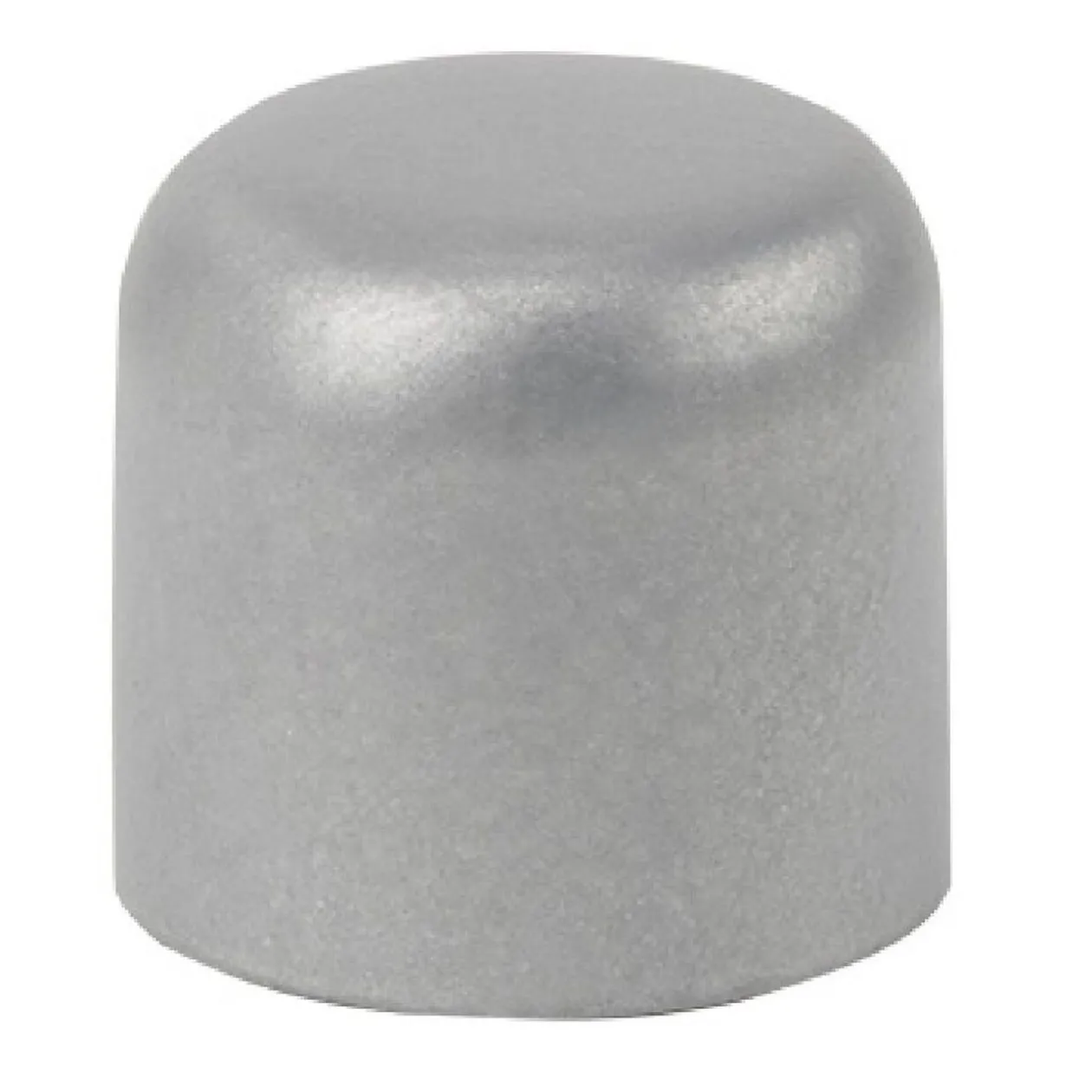 Embout tringle à rideau Ø16 mm métal forme ronde gris mat x2