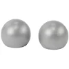 Embout tringle à rideau Ø16 mm métal forme boule gris mat x2