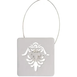 Embrasse aimantée carrée métal gris