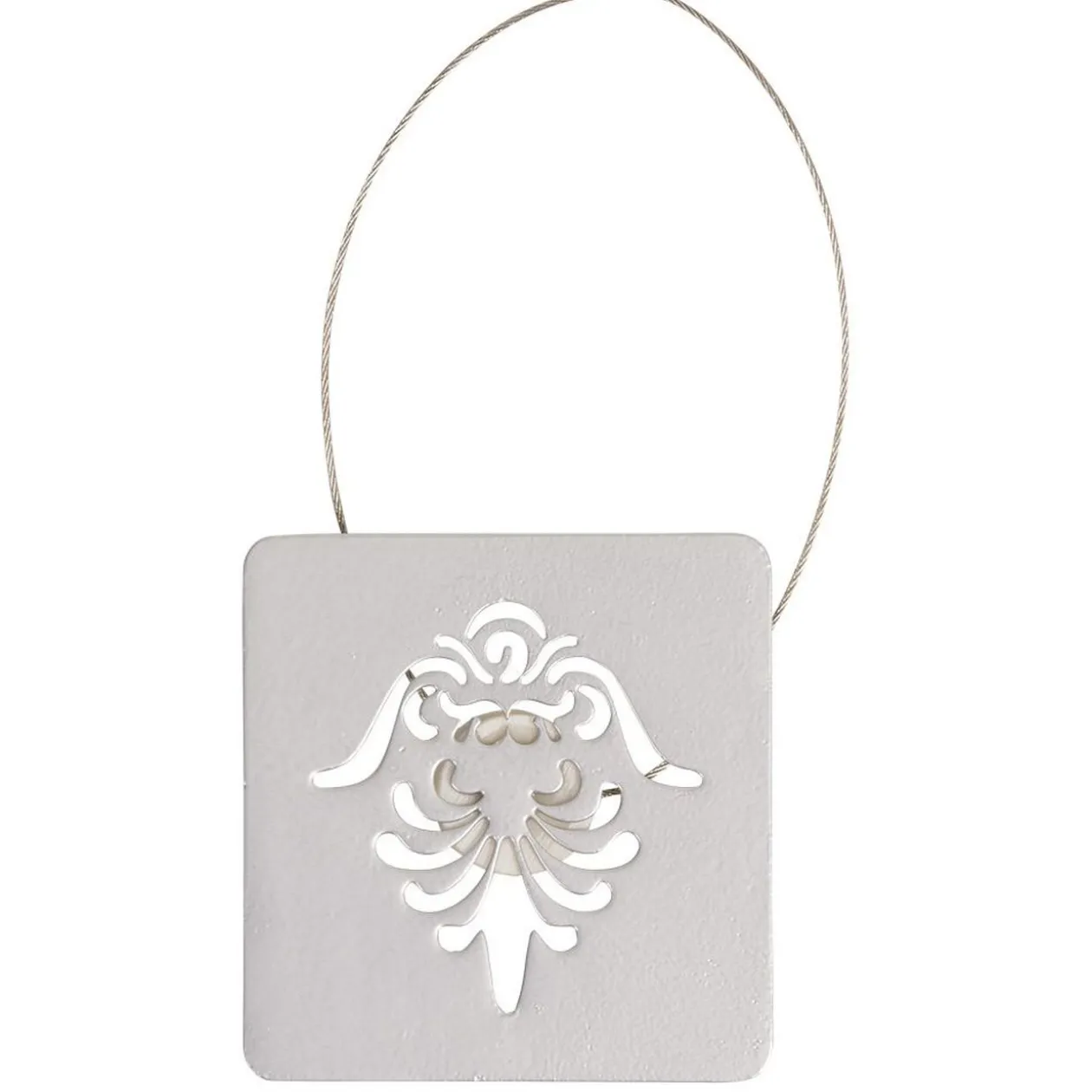 Embrasse aimantée carrée métal gris