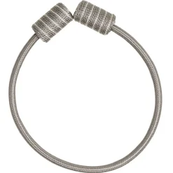 Embrasse aimantée corde bicolore taupe beige