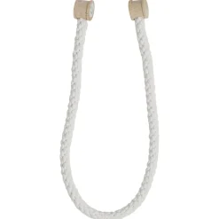 Embrasse aimantée cordon écru embout bois
