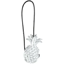 Embrasse aimantée forme ananas argenté