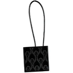 Embrasse aimantée forme carrée noire