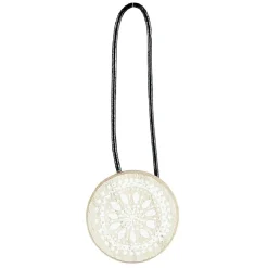 Embrasse aimantée forme ronde ivoire