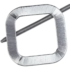 Embrasse bois forme carrée argenté