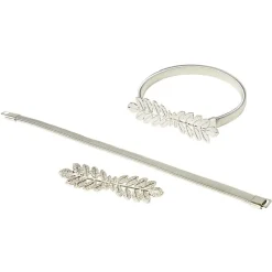 Embrasse déco en métal doré ou argenté x2