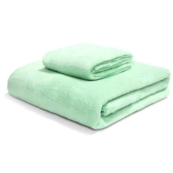 Ensemble drap de bain 70x140cm et serviette de toilette 35x75cm