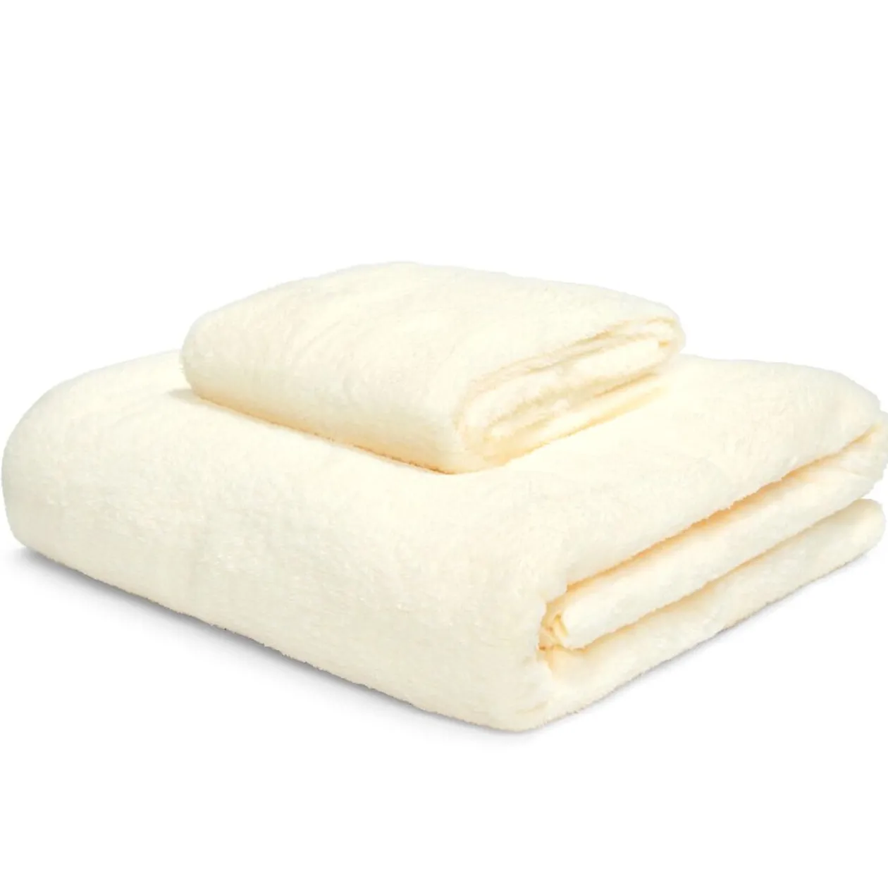 Ensemble drap de bain 70x140cm et serviette de toilette 35x75cm