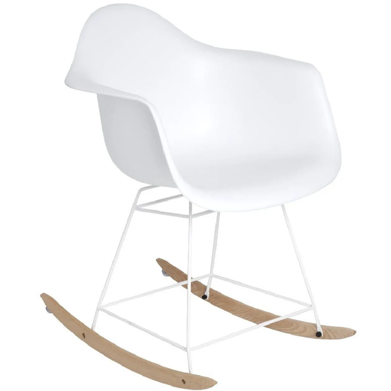 Fauteuil à bascule Anders blanc