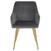 Fauteuil Betty gris foncé