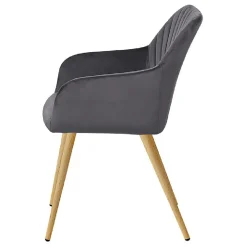 Fauteuil Betty gris foncé